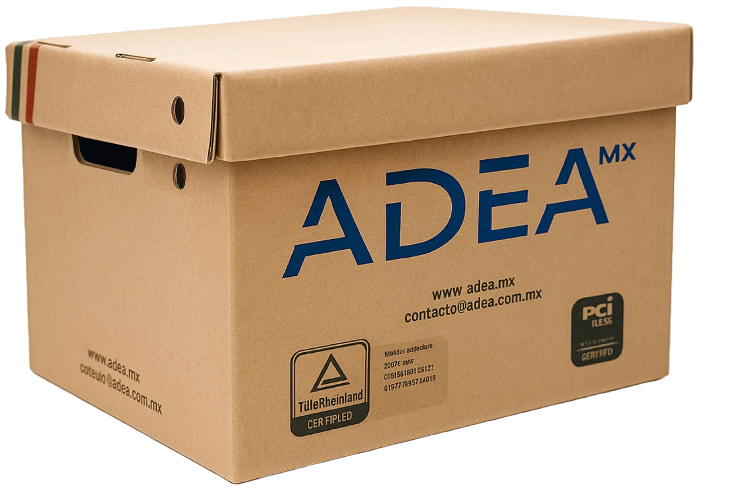 Caja de archivo de AdeA México